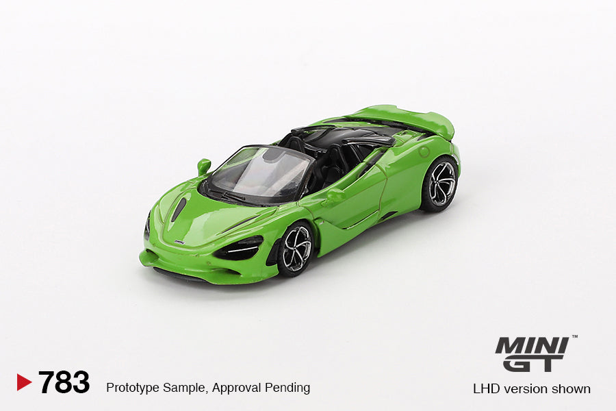 Mini GT - McLaren 750S Spider Mantis Green LHD - Scala 1/64 MGT00783-L