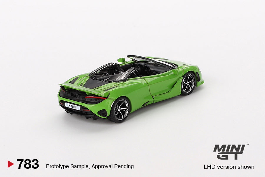 Mini GT - McLaren 750S Spider Mantis Green LHD - Scala 1/64 MGT00783-L