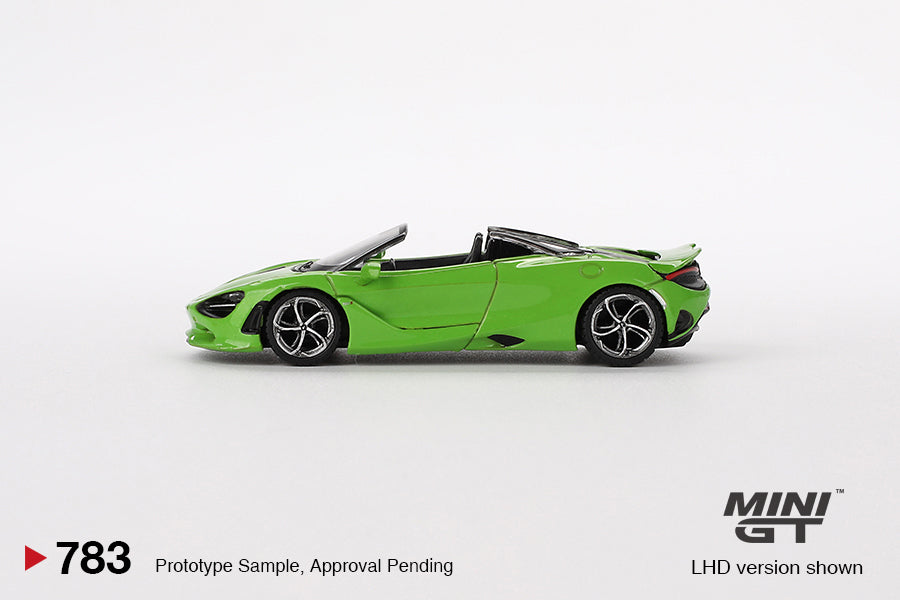 Mini GT - McLaren 750S Spider Mantis Green LHD - Scala 1/64 MGT00783-L
