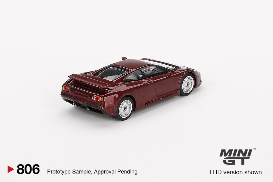 Bugatti EB110 GT Dark Red Metallic - Mini GT - Scala 1/64 MGT00806-L