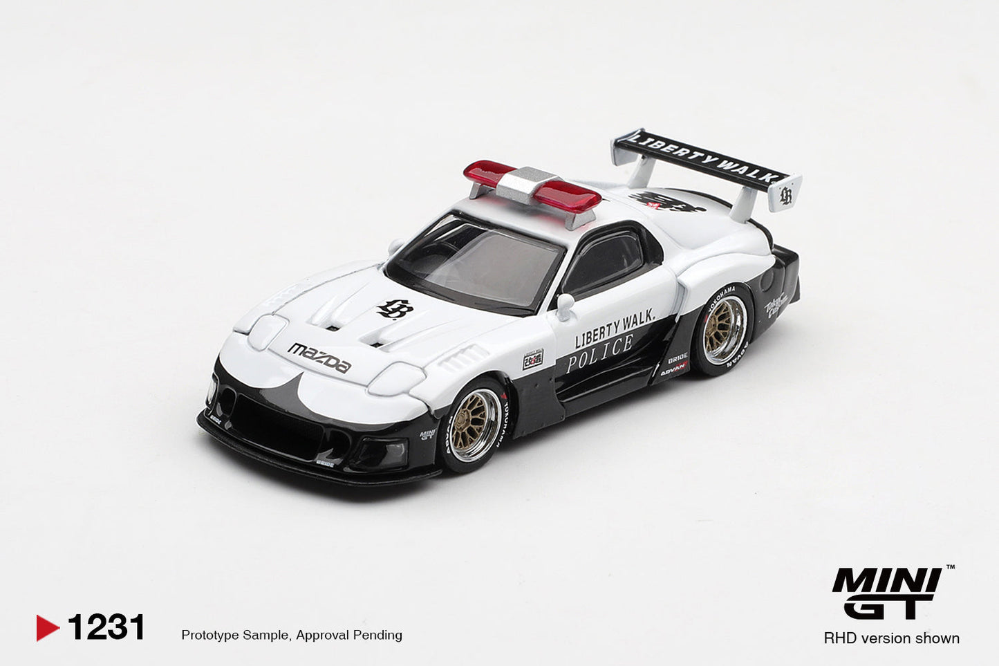 [PRE-ORDER] Mini GT - Mazda RX-7 LB-Super Silhouette Police 1998 - Scala 1/64 MGT01231-R