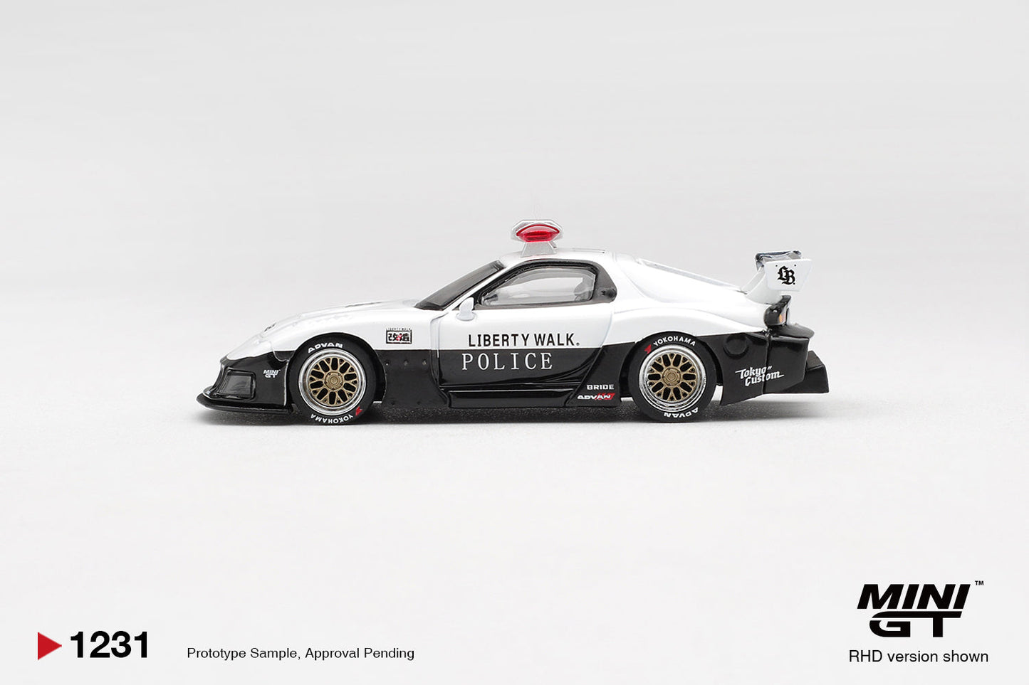 [PRE-ORDER] Mini GT - Mazda RX-7 LB-Super Silhouette Police 1998 - Scala 1/64 MGT01231-R
