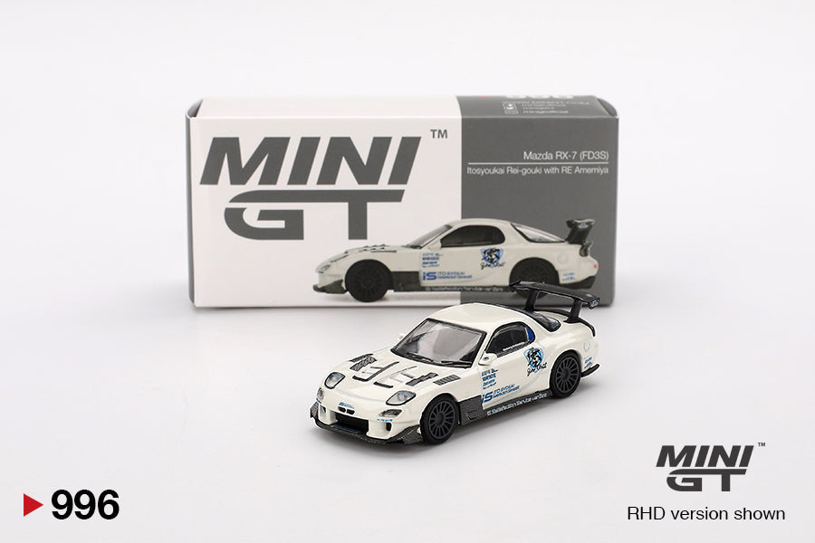 Mini GT - Mazda RX-7 (FD3S) Itosyoukai Rei-gouki with RE Amemiya - Scale 1/64 MGT00996-BL Blister Packaging