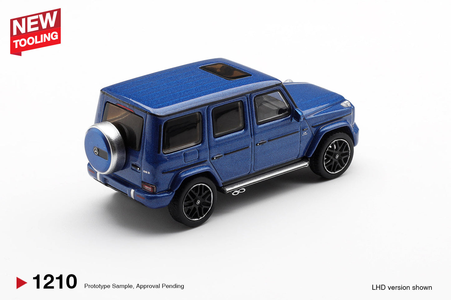 [PRÉCOMMANDE] - Mini GT - Mercedes-Benz Classe G 63 AMG G Bleu foncé métallisé 2024 - Échelle 1/64 MGT01210-L
