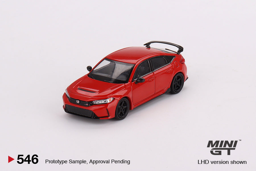 Mini GT - Honda Civic Type R Crystal Red 2023 W/ Advan GT Wheel - Scale 1/64 MGT00546