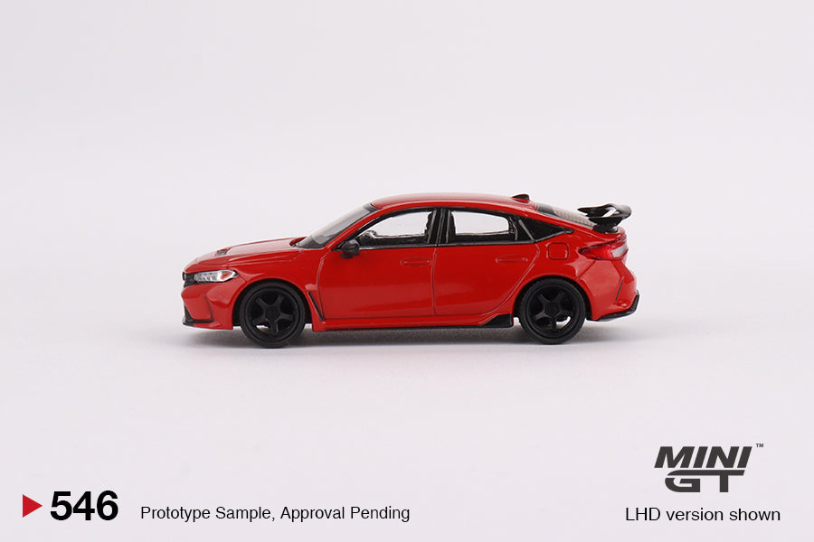 Mini GT - Honda Civic Type R Crystal Red 2023 W/ Advan GT Wheel - Scale 1/64 MGT00546