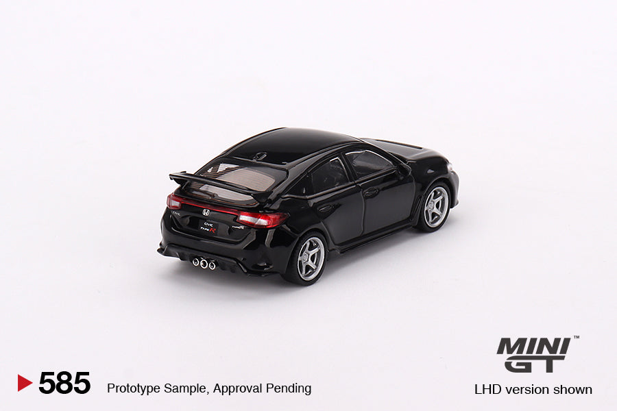 Mini GT - Honda Civic Type R Crystal Black Pearl 2023 W/ Advan GT Wheel - Scale 1/64 MGT00585