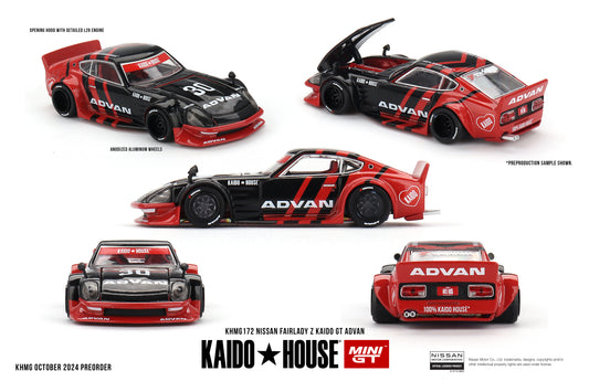 Mini GT Kaido House - Nissan Fairlady Z Kaido GT ADVAN - Scale 1/64 KHMG172