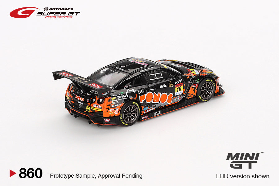 Mini GT - Nissan GT-R NISMO GT3 #10 "PONOS GAINER GT-R" 2023 SUPER GT SERIES - Scale 1/64 MGT00860-BL