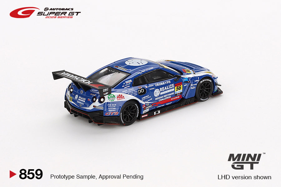 Mini GT - Nissan GT-R NISMO GT3 #56 "REALIZE NISSAN MECHANIC CHALLENGE GT-R" 2023 SUPER GT SERIES - Scale 1/64 MGT00859