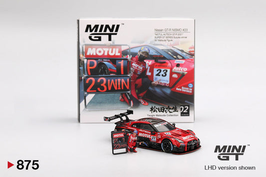 Mini GT - Nissan GT-R NISMO #23 "MOTUL AUTECH GT-R 2021" SUPER GT SERIES Suzuka winner - Scala 1/64 MGT00875