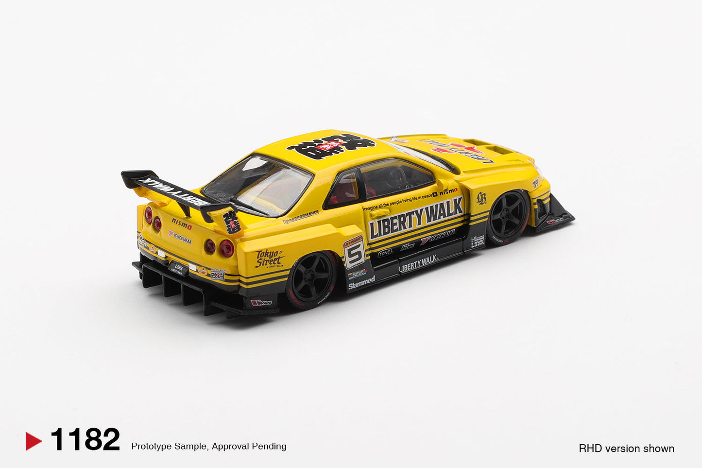 [PRE-ORDER] - Mini GT - Nissan GTR (R34) Skyline Super Silhouette Sport Yellow 2025 - Scale 1/64 MGT01182-R