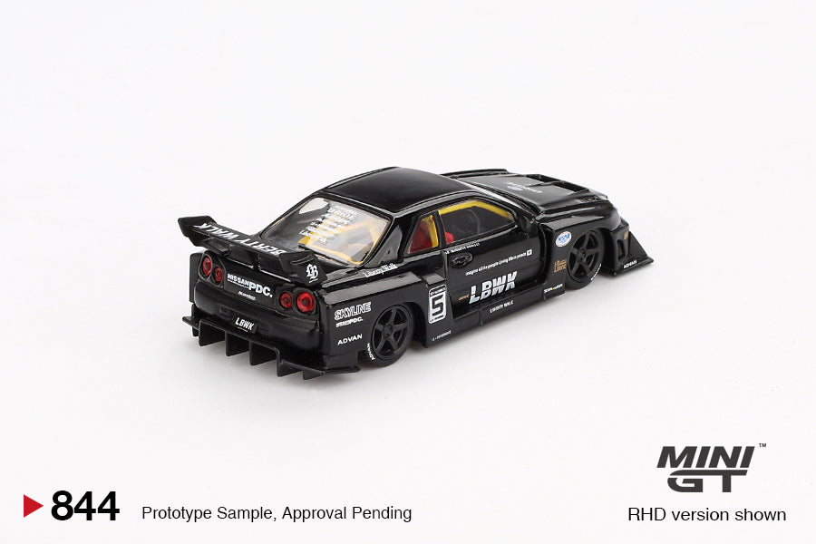 Mini GT - Nissan LB-ER34 Super Silhouette SKYLINE Black - Scale 1/64 MGT00844-R