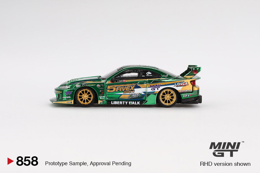 Mini GT - Nissan LB-Super Silhouette S15 SILVIA LBWK 2024 Fausto Racing - Scala 1/64 MGT00858-R