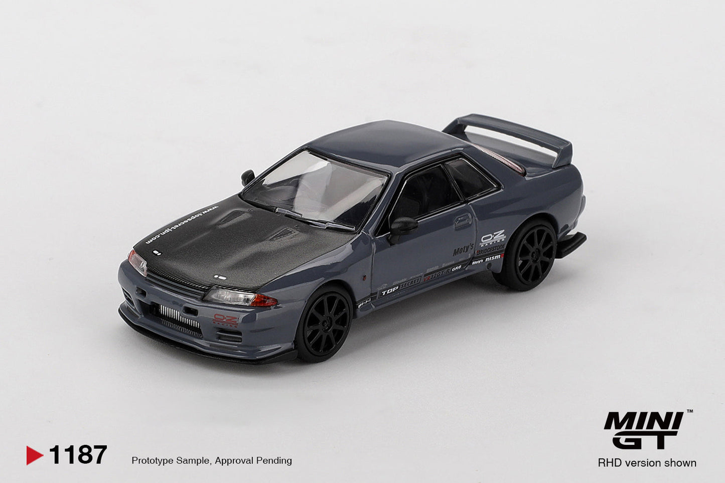 [PRE-ORDER] - Mini GT - Nissan Skyline GT-R Top Secret VR32 Stealth Gray - Scale 1/64 MGT01187-R