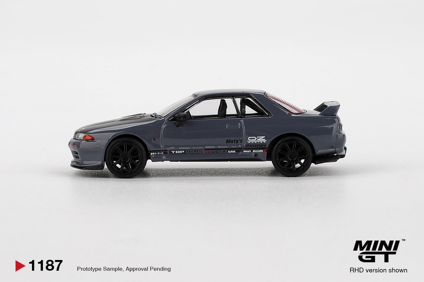 [PRE-ORDER] - Mini GT - Nissan Skyline GT-R Top Secret VR32 Stealth Gray - Scale 1/64 MGT01187-R