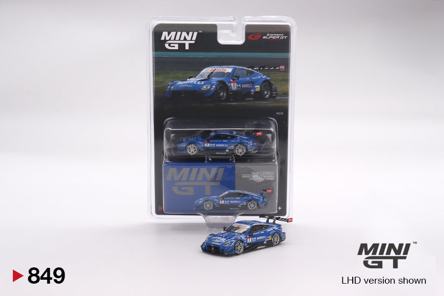 Mini GT - Nissan Z GT500 #1 MARELLI IMPUL Z TEAM IMPUL 2023 SUPER GT SERIES - Scale 1/64 MGT00849