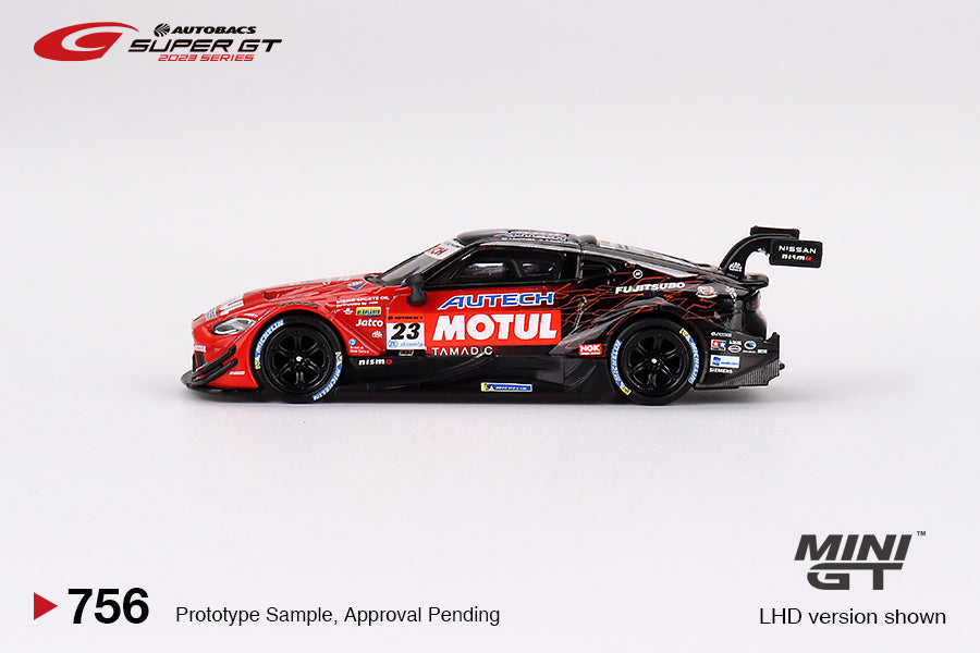 Mini GT - [JAPAN EXCLUSIVE] Mini Gt Nissan Z GT500 #23 "MOTUL AUTECH Z" NISMO 2023 SUPER GT SERIES - Scale 1/64 MGT00756-L