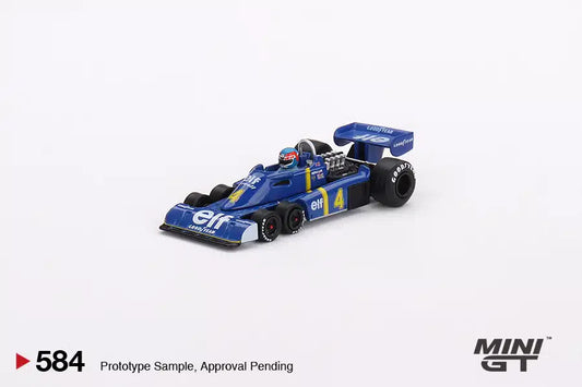 Tyrrell P34 #4 Patrick Depailler 1976 Swedish GP 2nd Place - Mini GT - Scale 1/64 MGT00584