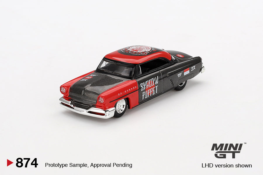 Lincoln Capri Hot Rod 1954 "Shadow Puppet" MINI GT x MIZU Diecast 2024 - Mini GT - Scale 1/64 MGT00874-BL Blister Packaging