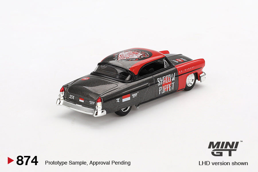 Lincoln Capri Hot Rod 1954 "Shadow Puppet" MINI GT x MIZU Diecast 2024 - Mini GT - Scale 1/64 MGT00874-BL Blister Packaging