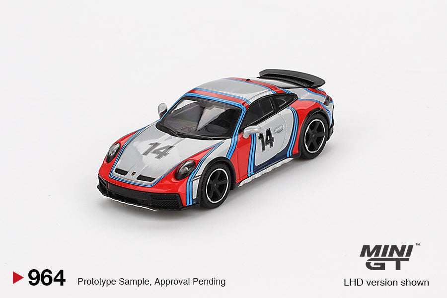 Mini GT - Porsche 911 Dakar Ice Gray Metallic "Rally 1978" - Scale 1/64 MGT00964-BL Blister Packaging