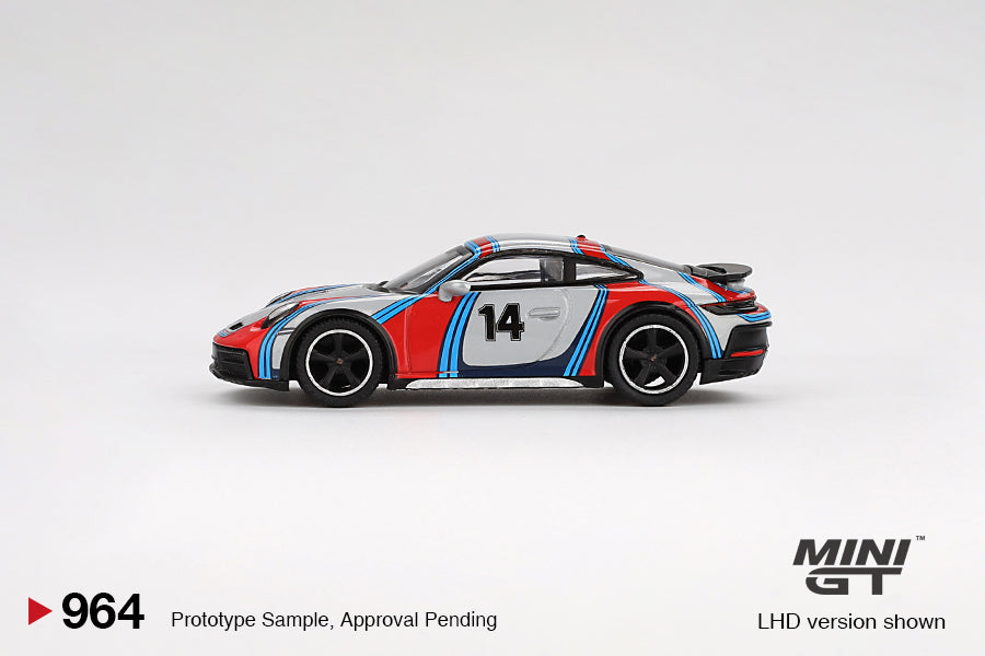 Mini GT - Porsche 911 Dakar Ice Gray Metallic "Rally 1978" - Scale 1/64 MGT00964-BL Blister Packaging