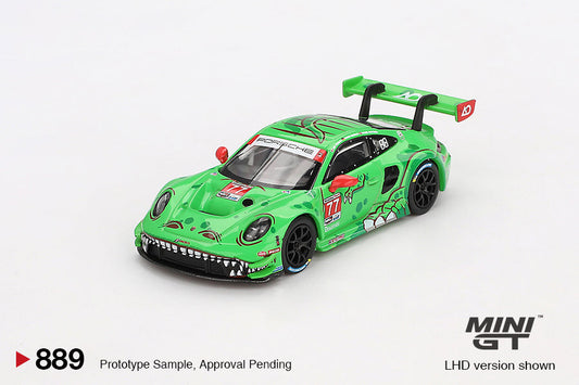 Mini GT - Porsche 911 GT3 R #77 AO Racing 2024 IMSA Daytona 24 Hrs - Scala 1-64 MGT00889-L