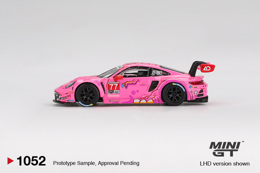 Mini GT - Porsche 911 GT3 R #77 AO Racing 2024 IMSA ROAD AMERICA