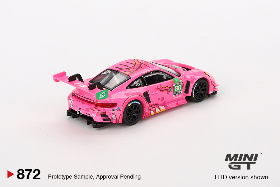 Mini GT - Porsche 911 GT3 R #80 AO Racing 2023 IMSA VIRginia Roxy - Mini GT - Scale 1-64 MGT00872-L