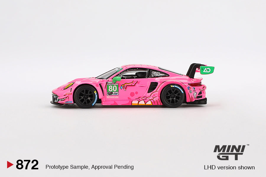 Mini GT - Porsche 911 GT3 R #80 AO Racing 2023 IMSA VIRginia Roxy - Mini GT - Scale 1-64 MGT00872-L