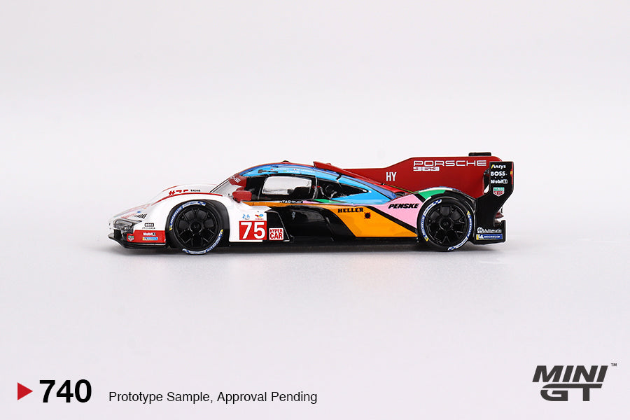 Mini GT - Porsche 963 #75 Porsche Penske Motorsport 2023 24 Hrs of Le Mans - Scala 1/64 MGT00740-L