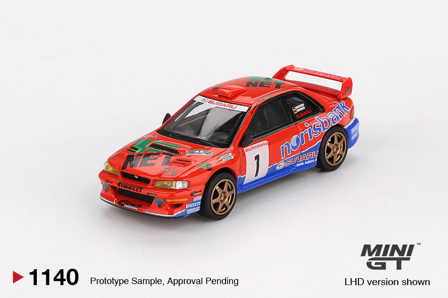 Mini GT - Subaru Impreza WRC97 #1 1999 DRM Champion - Scala 1/64 MGT01140-BL Blister Packaging