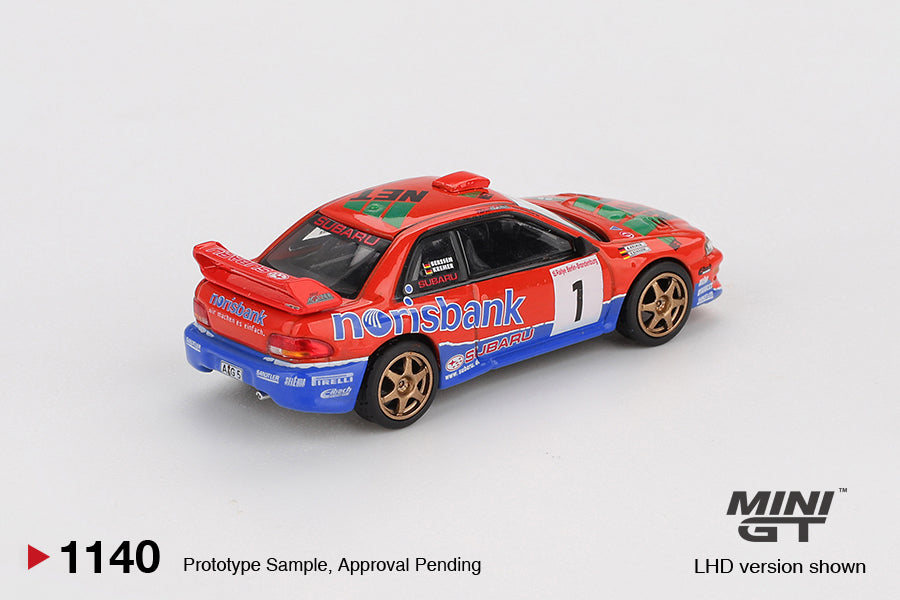 Mini GT - Subaru Impreza WRC97 #1 1999 DRM Champion - Scala 1/64 MGT01140-BL Blister Packaging