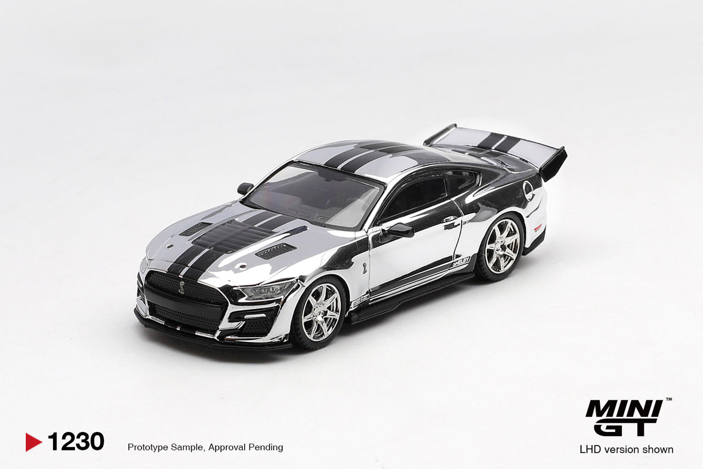 [PRÉCOMMANDE] Mini GT - Shelby GT500 Dragon Snake Concept Chrome Argent 2020 - Échelle 1/64 MGT01230-L
