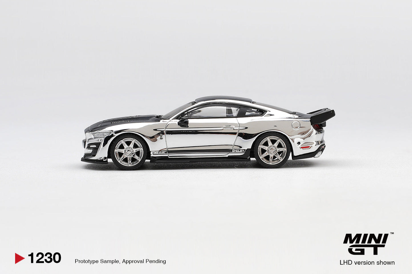 [PRÉCOMMANDE] Mini GT - Shelby GT500 Dragon Snake Concept Chrome Argent 2020 - Échelle 1/64 MGT01230-L