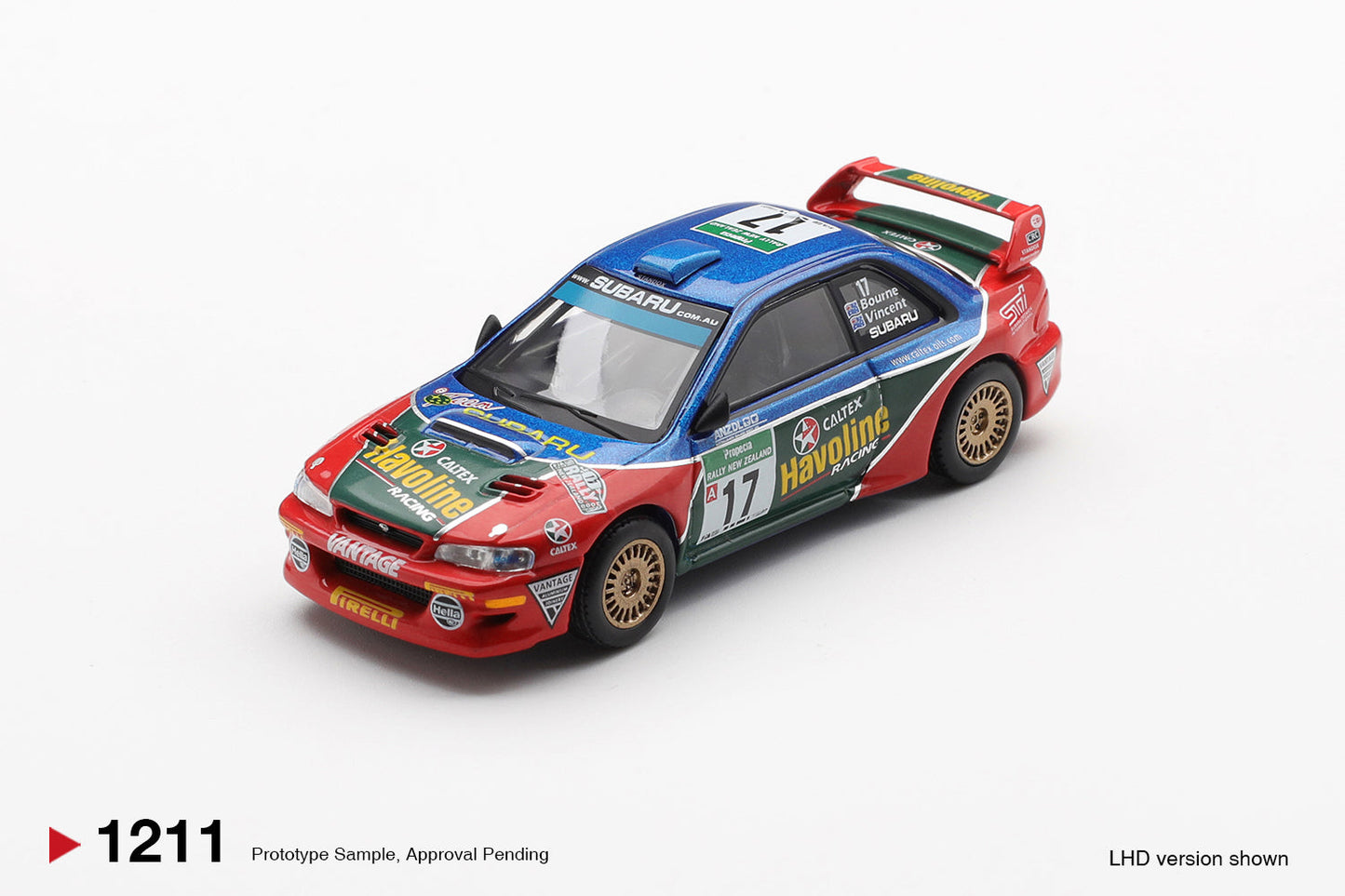 [PRÉCOMMANDE] - Mini GT - Subaru Impreza WRC98 n° 17 Rallye de Nouvelle-Zélande 2000 - Échelle 1/64 MGT01211-L