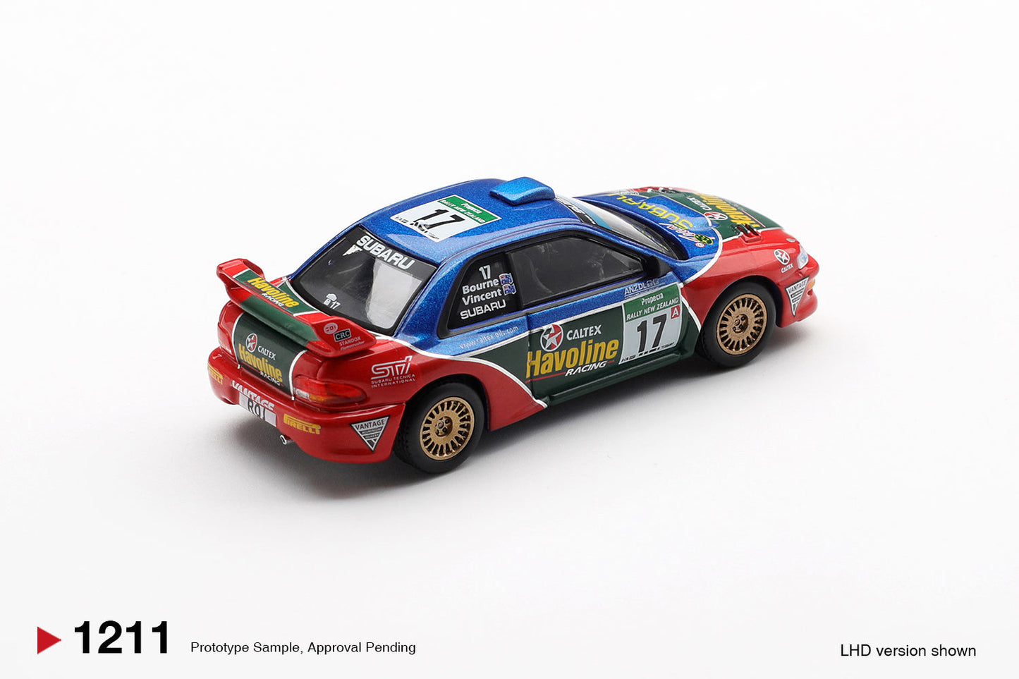 [PRÉCOMMANDE] - Mini GT - Subaru Impreza WRC98 n° 17 Rallye de Nouvelle-Zélande 2000 - Échelle 1/64 MGT01211-L
