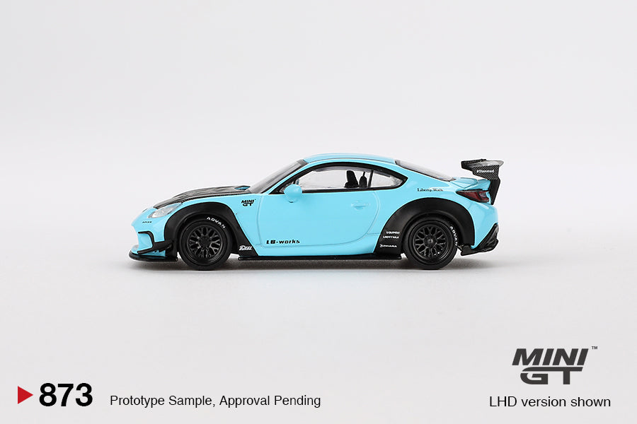 Mini GT - Toyota GR86 LB★Nation Baby Blue LDH - Scale 1/64 MGT00873-L