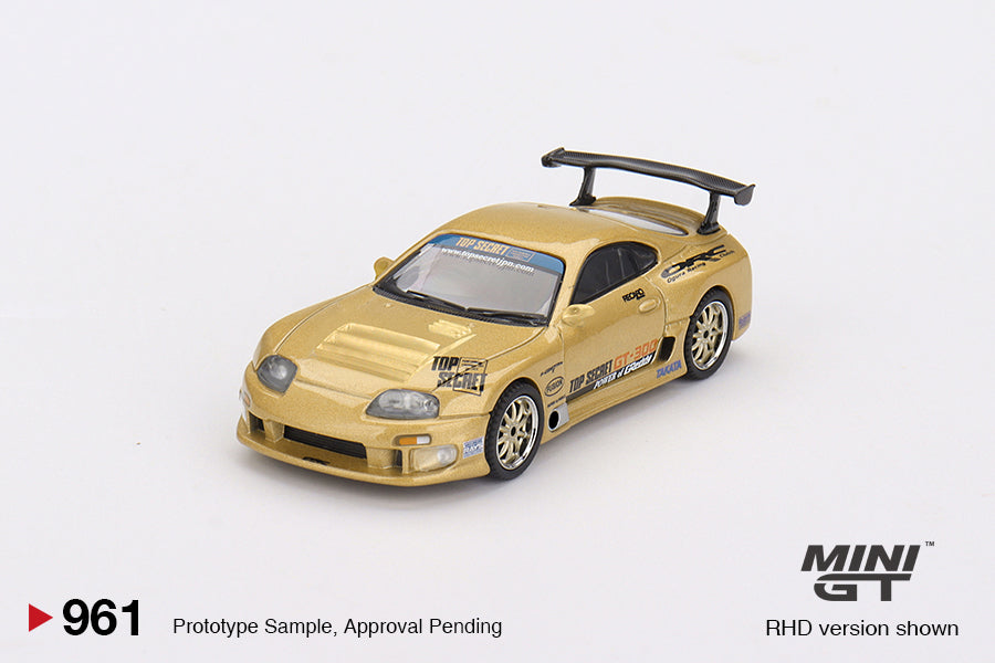 Mini GT - Toyota Supra (A80) Top Secret GT-300 Top Secret Gold - Scale ...