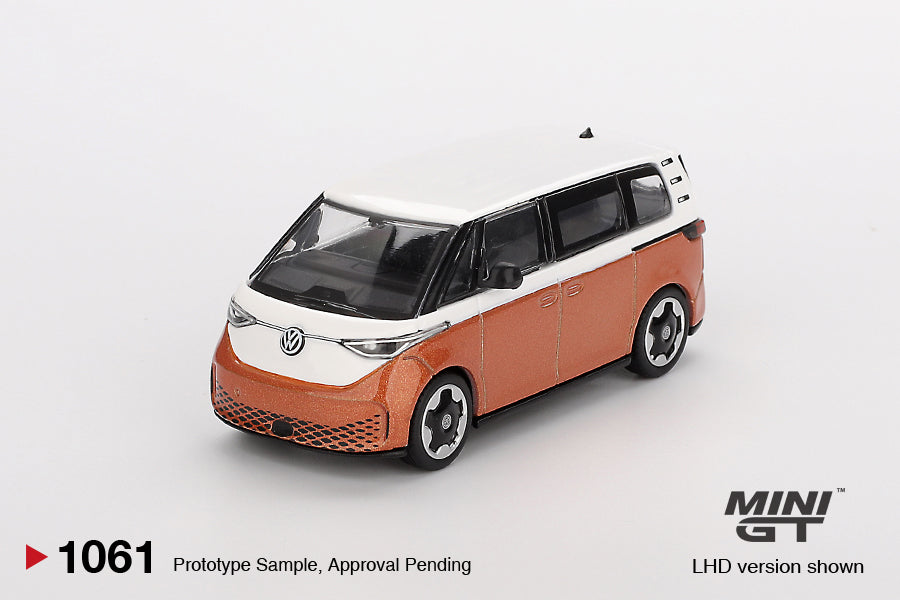 [PRE-ORDER] Mini Gt - Volkswagen ID.Buzz Candy White Energetic Orange 2024 - Scale 1/64 MGT01061-L