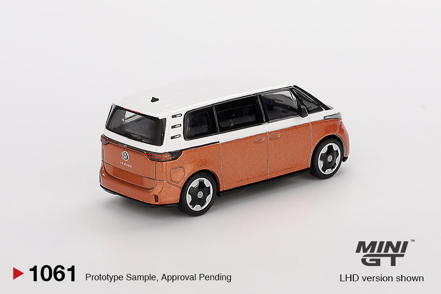 [PRE-ORDER] Mini Gt - Volkswagen ID.Buzz Candy White Energetic Orange 2024 - Scale 1/64 MGT01061-L