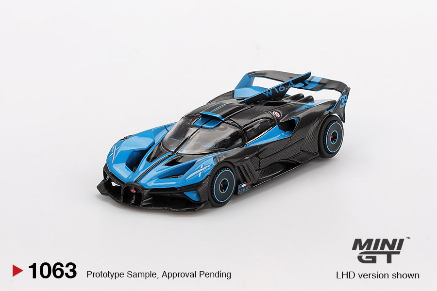 [PRE-ORDER] Mini GT - Bugatti Bolide Presentation Black and Blue 2024 (LHD) - Scale 1/64 MGT01063-L