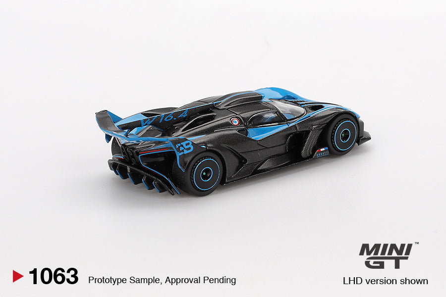 Mini GT - Bugatti Bolide Presentation Black and Blue 2024 ( LHD