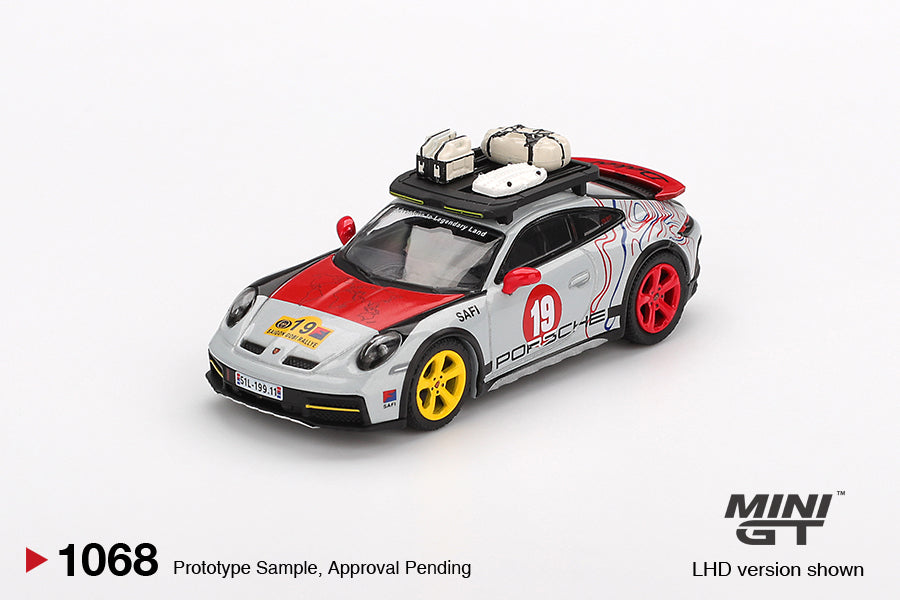 MINI GT - Porsche 911 Dakar « Uncle Rally » 2024 (conduite à gauche) - Échelle 1/64 MGT01068-BL Emballage blister