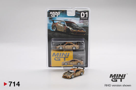 Mini GT - Nissan Silvia (S15) Top Secret D1GP - Scale 1/64 MGT00714-BL Blister Packaging
