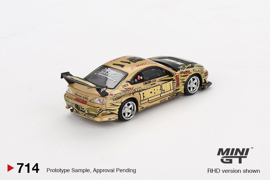 Mini GT - Nissan Silvia (S15) Top Secret D1GP - Scala 1/64 MGT00714-BL Blister Packaging
