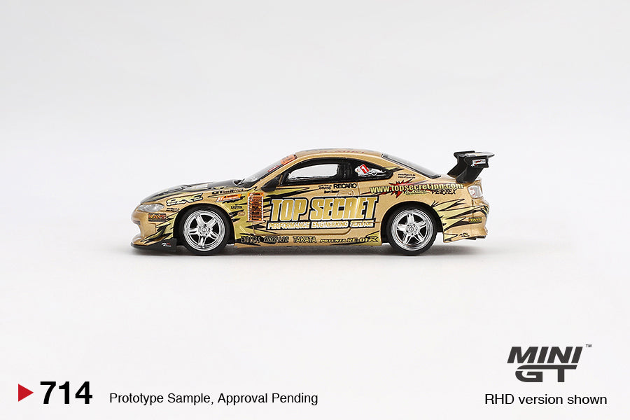 Mini GT - Nissan Silvia (S15) Top Secret D1GP - Scala 1/64 MGT00714-BL Blister Packaging