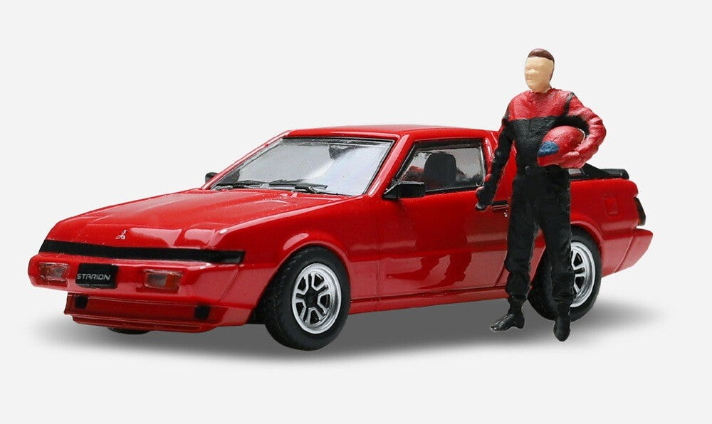 Pop Race - Mitsubishi Stallion Red and Driver Figure - Scala 1/64  PR64-STAR-RED