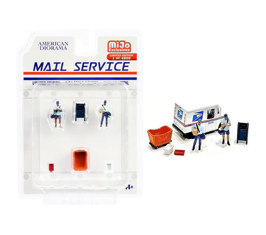 American Diorama - Mail Service Metal Figures Set MiJo Exclusives - Scala 1/64 AD-76491MJ